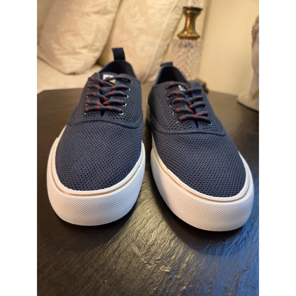 New! Sperry Men's Top Sider Seabreeze Mesh Sneakers Navy Blue Marine Size 9 $100
